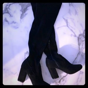 Black OTK boots from Macy's